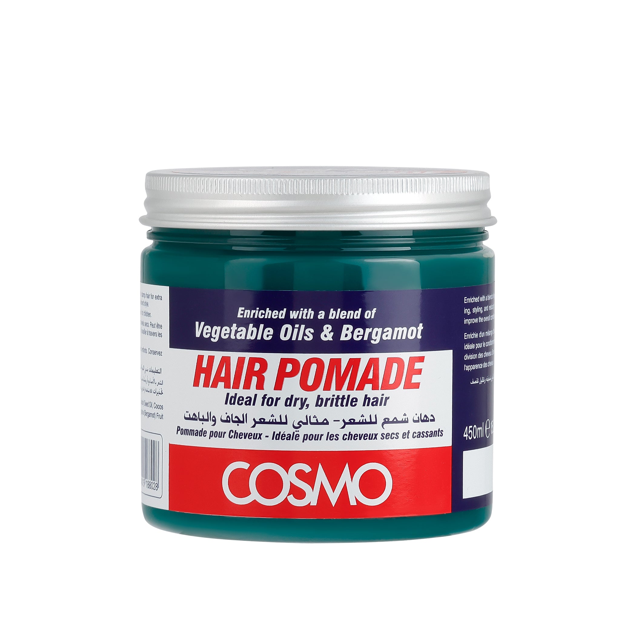 Hair Pomade with Vegetable Oils & Bergamot